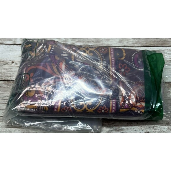 Vera Bradley Carry it All Wristlet RETIRED Safari Sunset Wallet 6" x 3.5" Purple - Picture 10 of 10